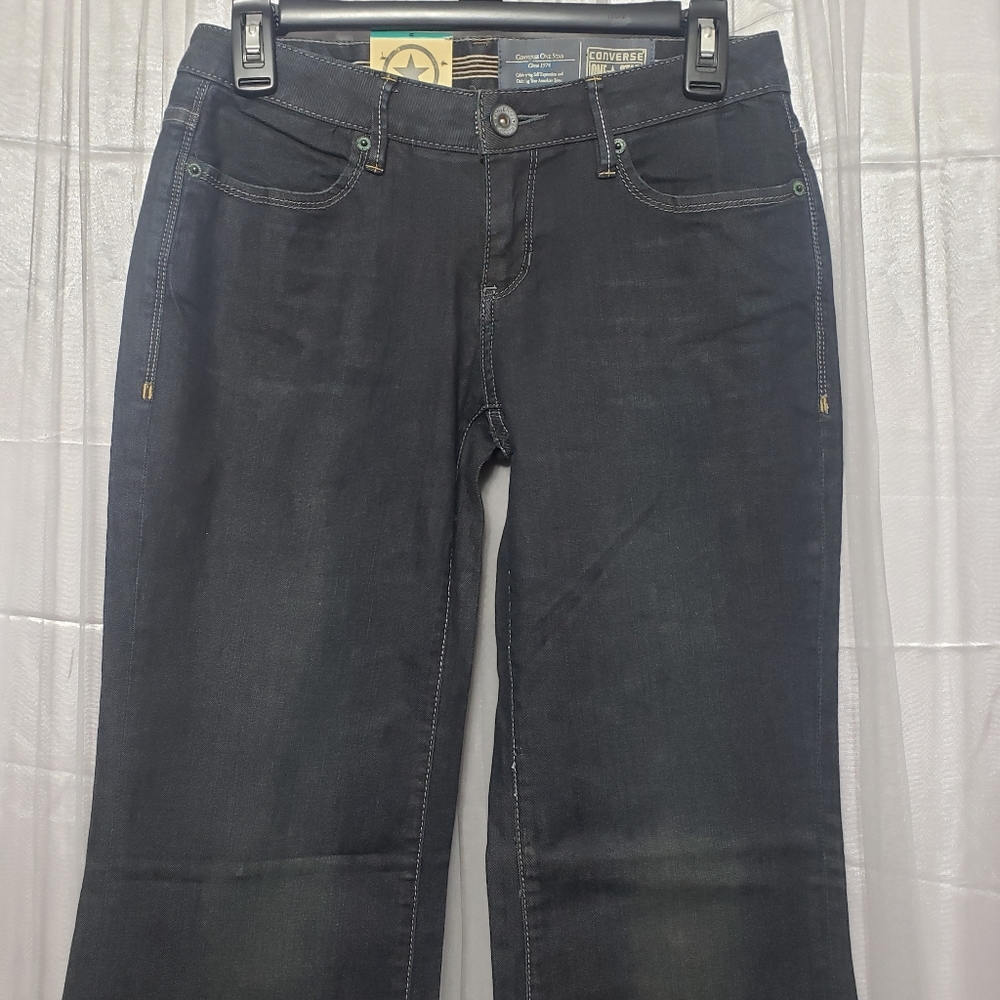 Converse One Star Sz 2 NWT Wide Leg Jeans - Picture 4 of 16